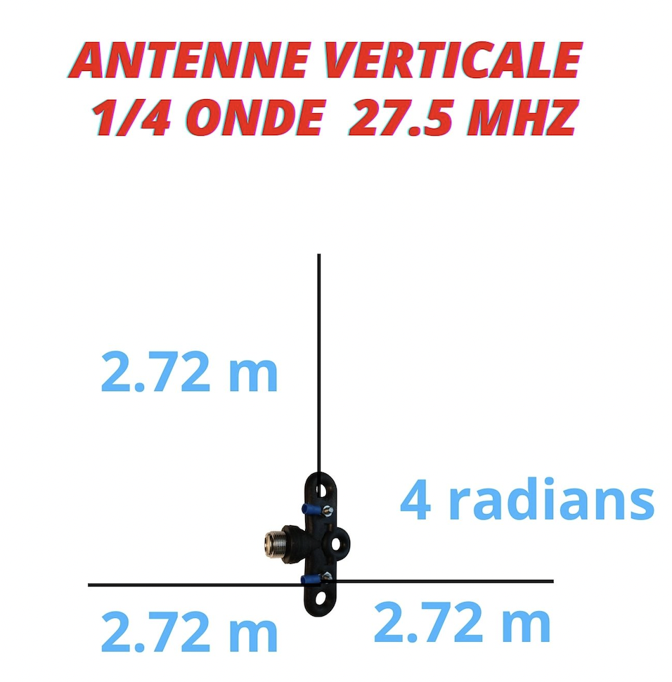 antenne vertical 11m
